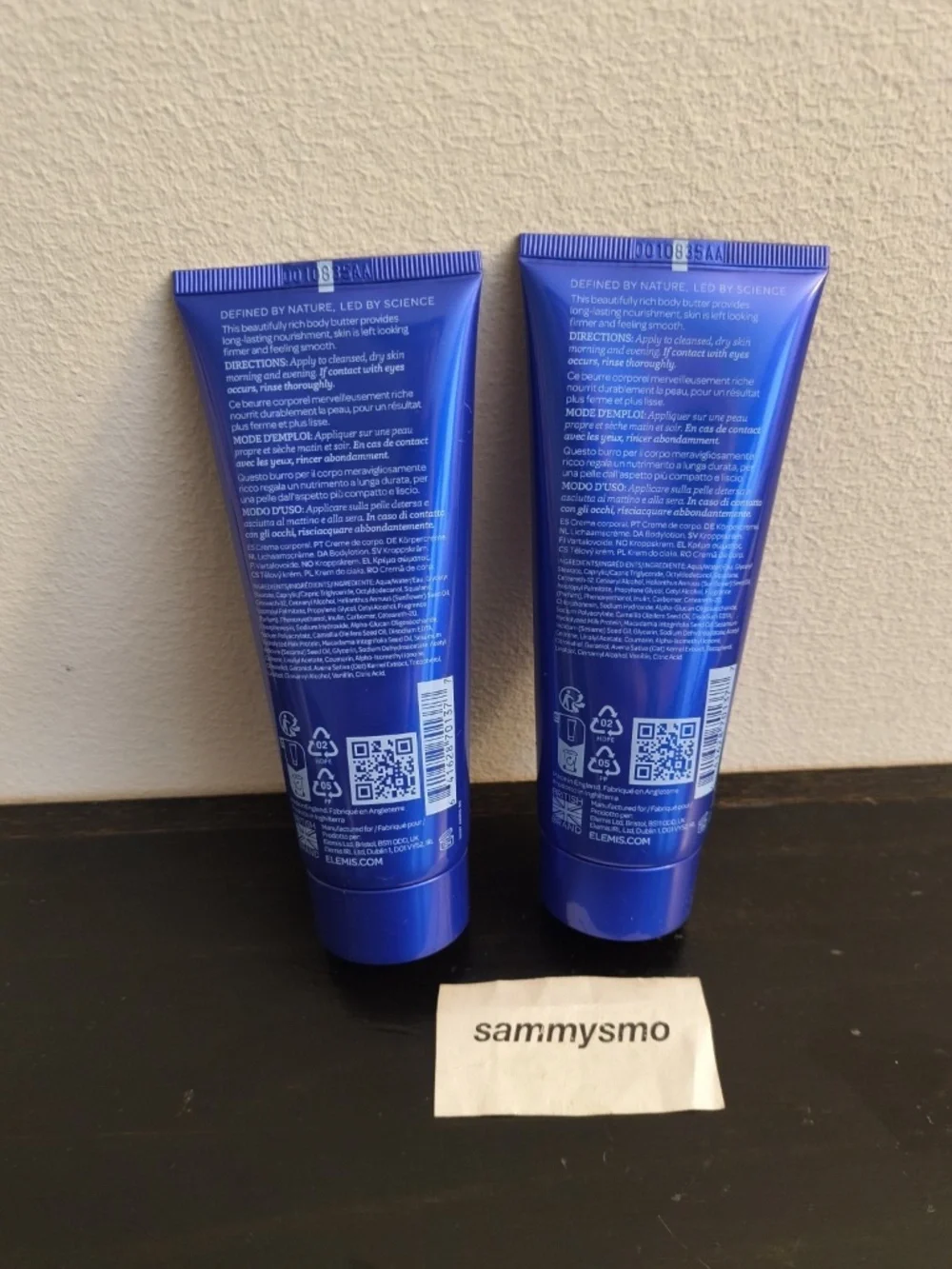 ELEMIS SKIN NOURISHING VELVET BODY BUTTER Full Size/ 3.3oz/Sealed x2